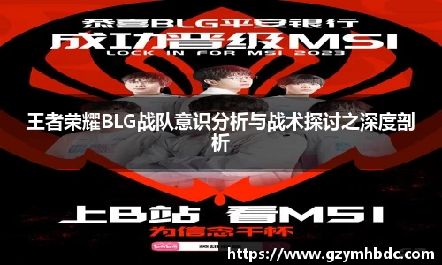 王者荣耀BLG战队意识分析与战术探讨之深度剖析