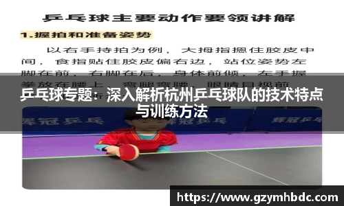 乒乓球专题：深入解析杭州乒乓球队的技术特点与训练方法